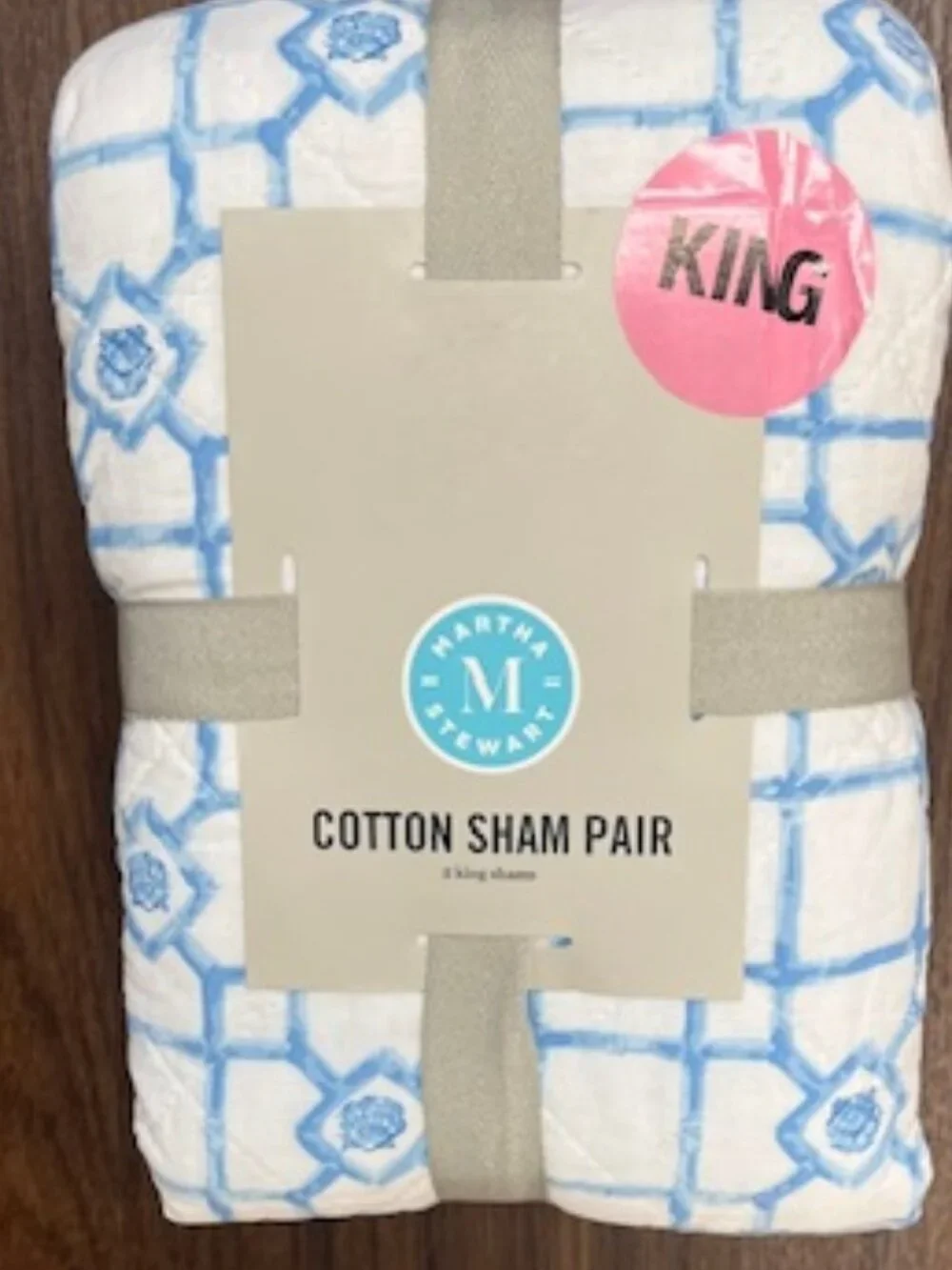 Martha Stewart Zale Coastal King Sham Pair